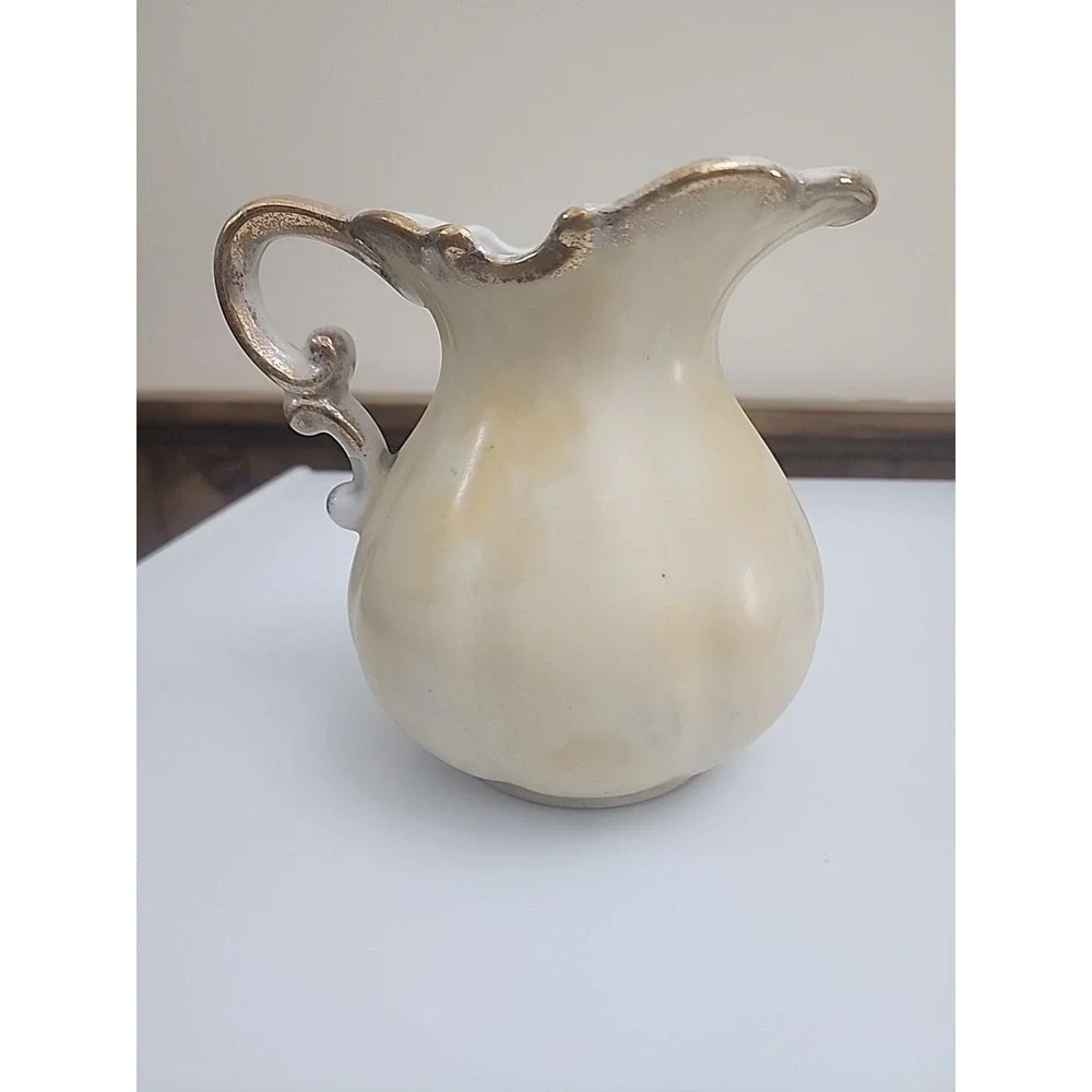 Homco Vintage Floral Pitcher Hand painted Flower Jug Marked‎ 1186 Made in Japan